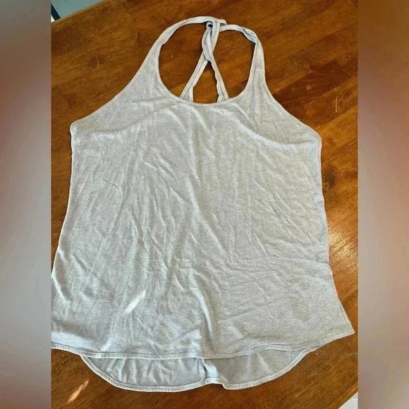 Zyia Gray Twist back tank top - Picture 1 of 3